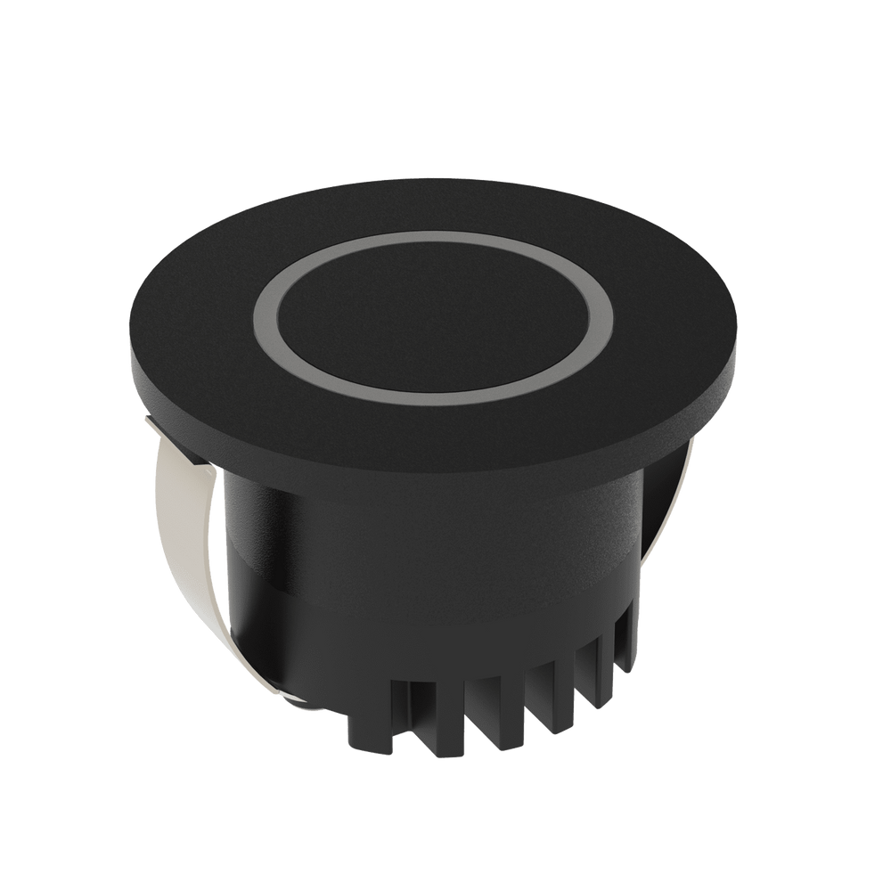 AURA Step Light-Round Ring Round Black step light