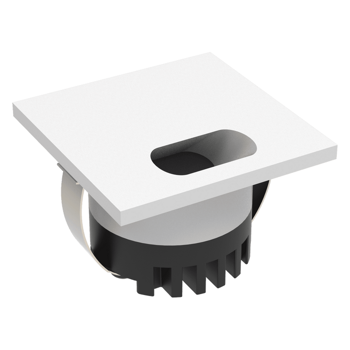 AURA Step Light-Wide Square White step light