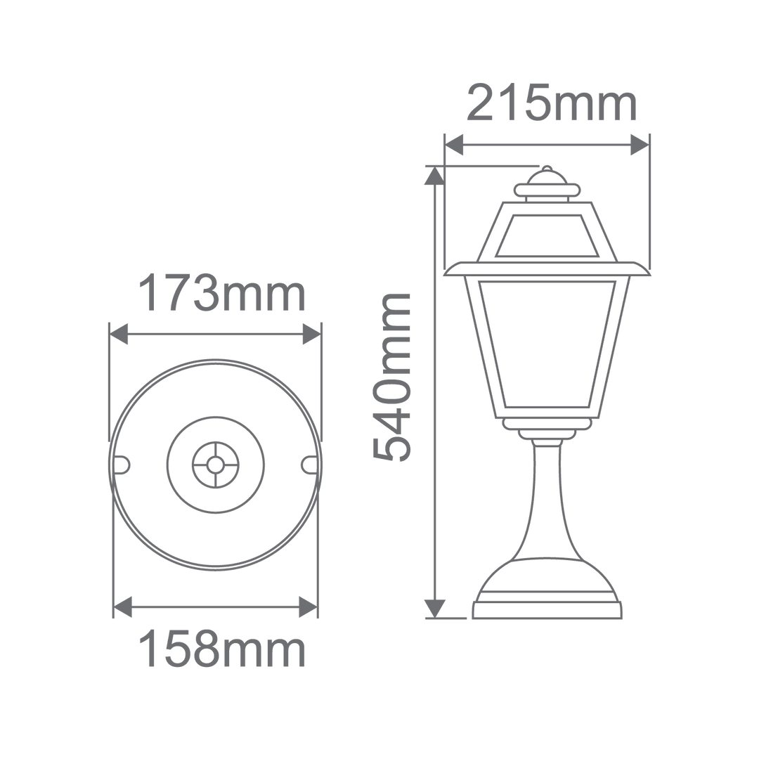 AVIGNON Pillar Mount GT-273 Pillar light