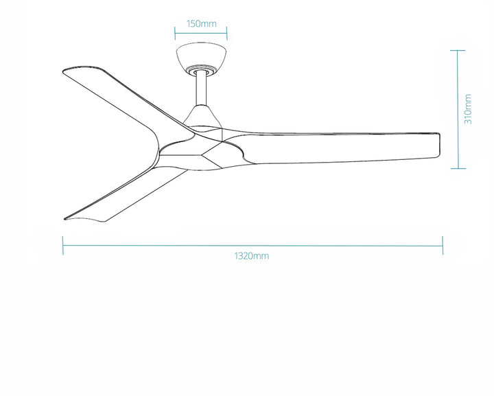 Alpine DC 52″ Smart Ceiling Fan With WIFI Remote Control Ceiling Fan