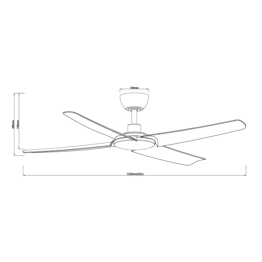 BARDEN 52 SDCF21/52/4 52" (1320mm) Ceiling Fan