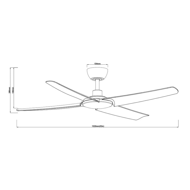 BARDEN 52 SDCF21/52/4 52" (1320mm) Ceiling Fan