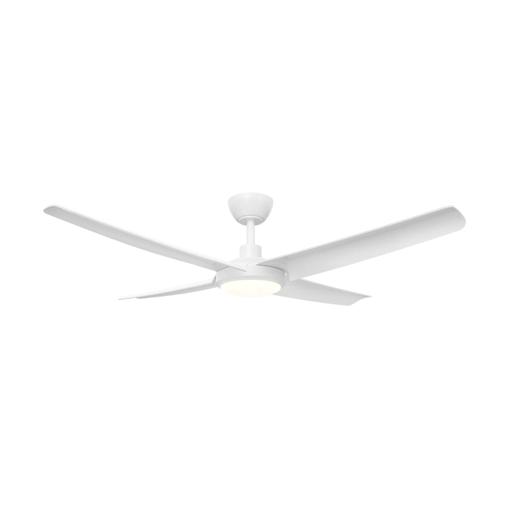 BARDEN 52 + SDCF21/52/4/L WITH LIGHT White Ceiling Fan