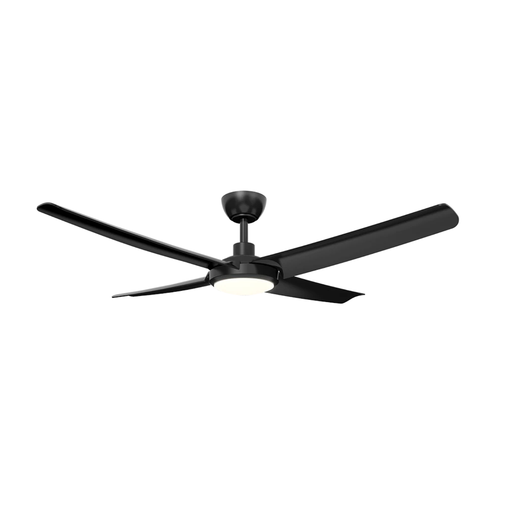 BARDEN 52 + SDCF21/52/4/L WITH LIGHT Black Ceiling Fan