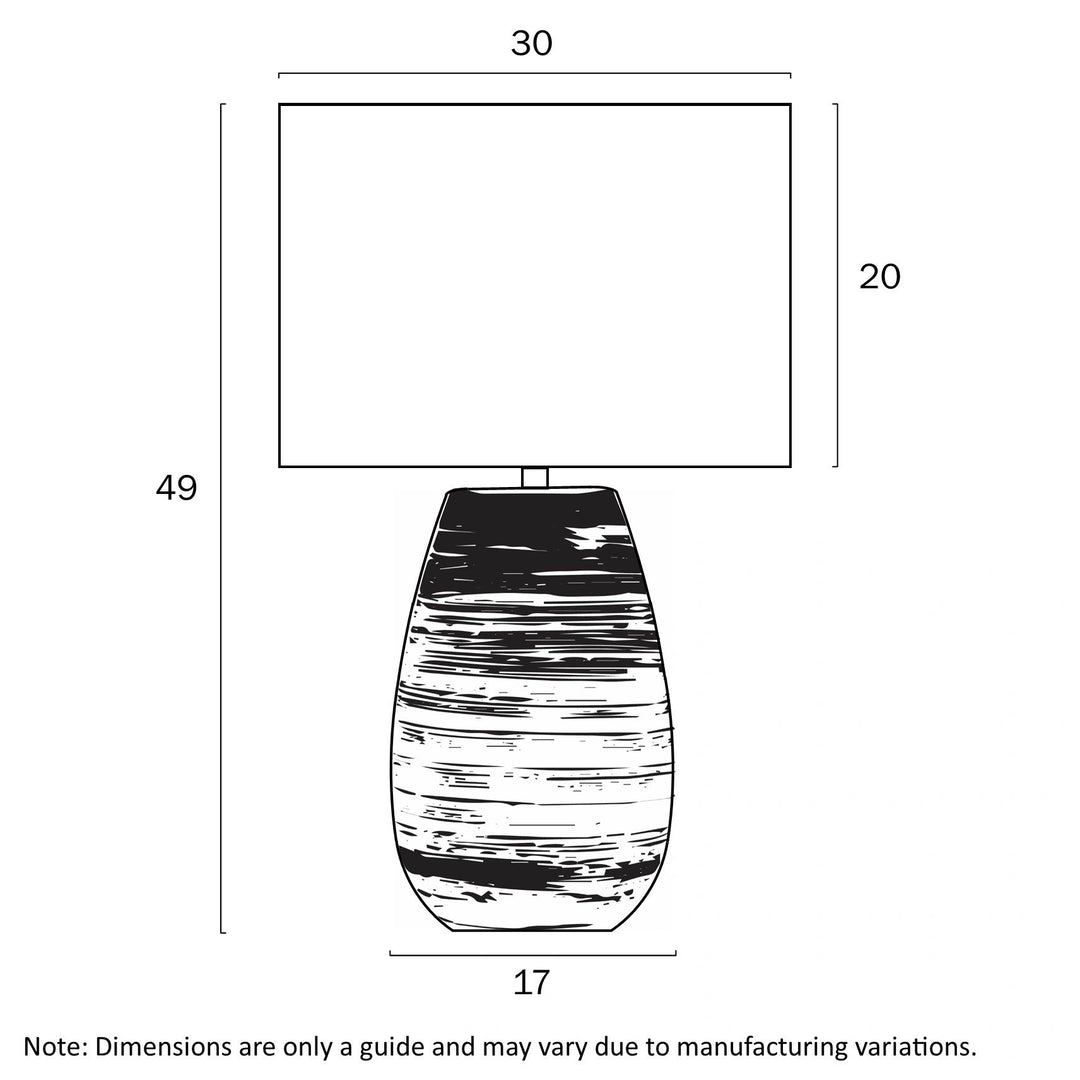 TELBIX BATIK CERAMIC TABLE LAMP