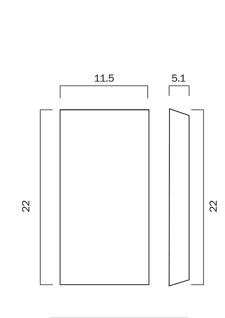 TELBIX BLOC LED 2*4W UP-DOWN WALL LIGHT