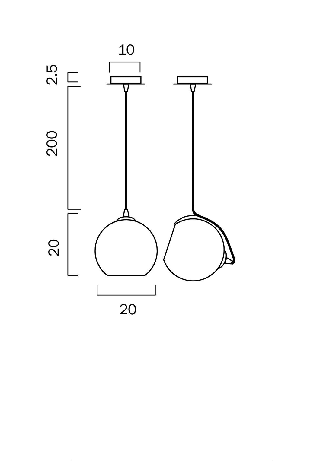 TELBIX BONDI 20 PENDANT