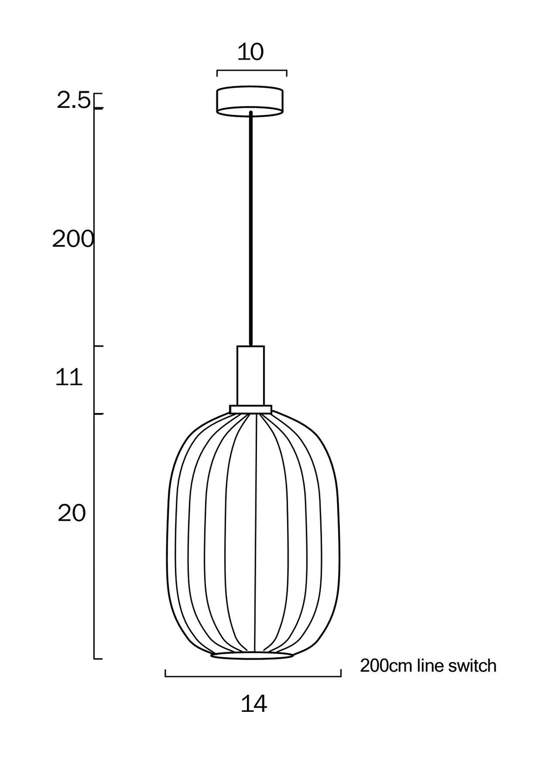 TELBIX BONURA 14 PENDANT