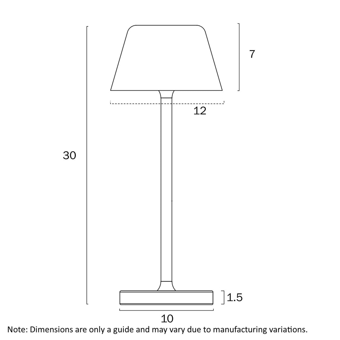 TELBIX BRIANA RECHARGEABLE TABLE LAMP