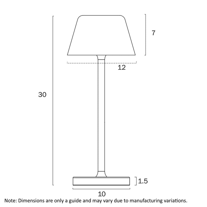 TELBIX BRIANA RECHARGEABLE TABLE LAMP