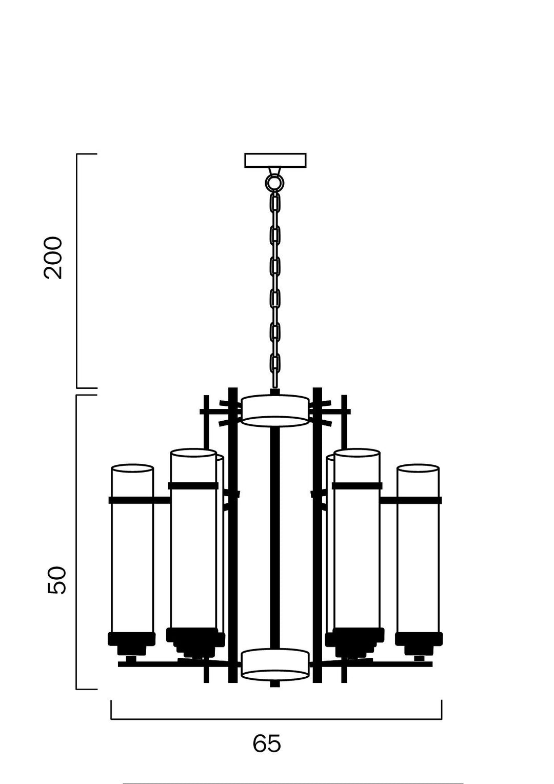 BURGESS 6LT PENDANT