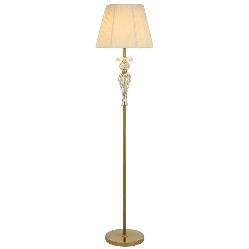 CADIZ FLOOR LAMP Antique Brass Floor Lamp