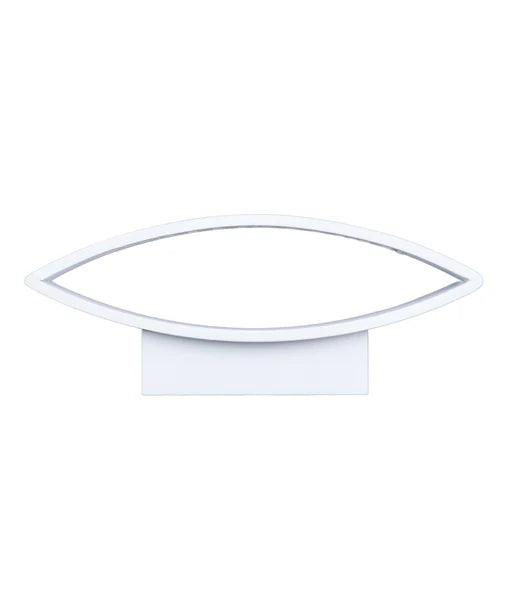 CANNES: City Series LED Interior Matte White Curved Up/Down Wall Light