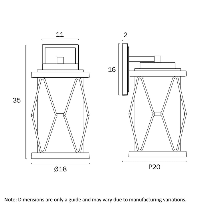 CAPSTAN 35 EXTERIOR WALL LIGHT