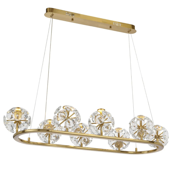 TELBIX CATANIA 8 LIGHT PENDANT/ CRYSTAL PENDANT 