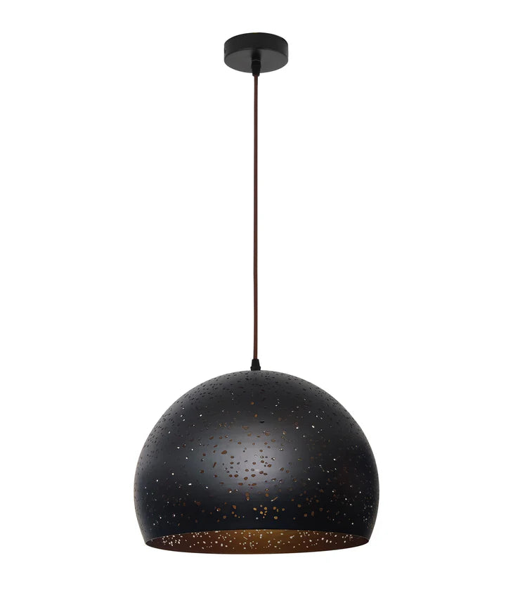 CELESTE: Bohemian Rustic Embossed Dome Shape Pendant Light