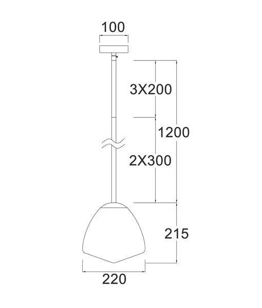 CIOTOLA: Interior Tipped Small/Medium/Large Dome Frosted Glass Pendant Lights