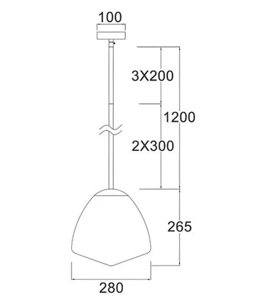 CIOTOLA: Interior Tipped Small/Medium/Large Dome Frosted Glass Pendant Lights