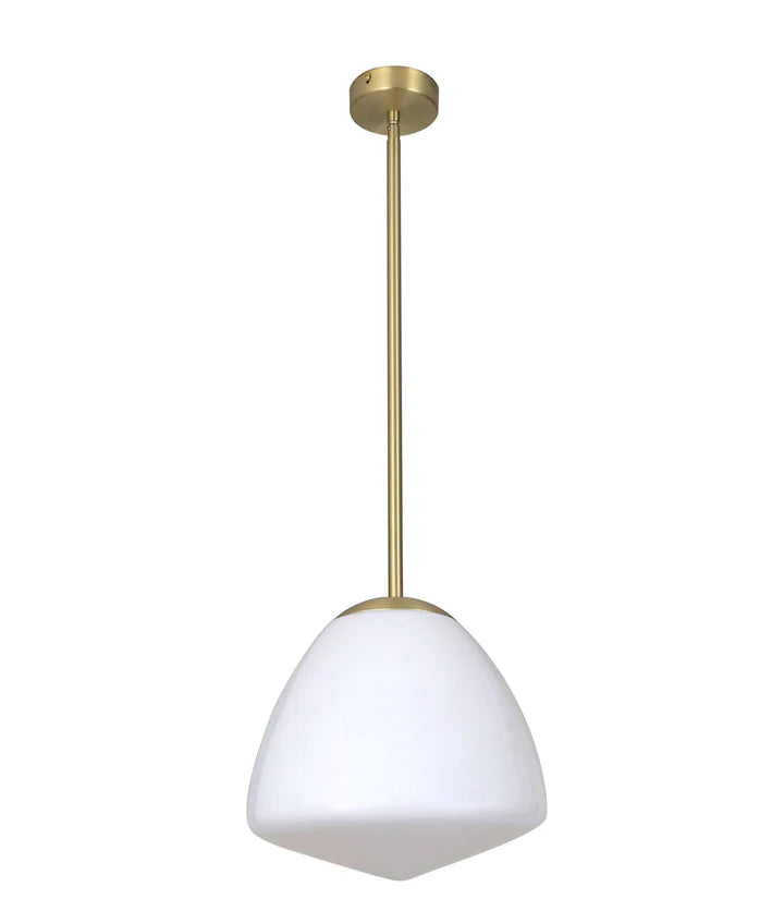 CIOTOLA: Interior Tipped Small/Medium/Large Dome Frosted Glass Pendant Lights