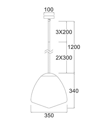 CIOTOLA: Interior Tipped Small/Medium/Large Dome Frosted Glass Pendant Lights