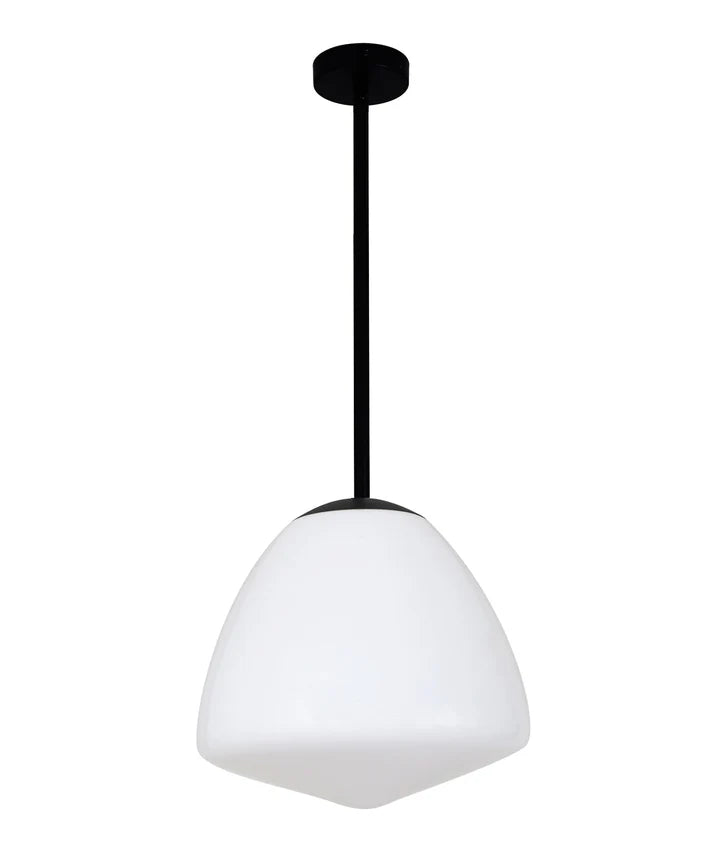 CIOTOLA: Interior Tipped Small/Medium/Large Dome Frosted Glass Pendant Lights