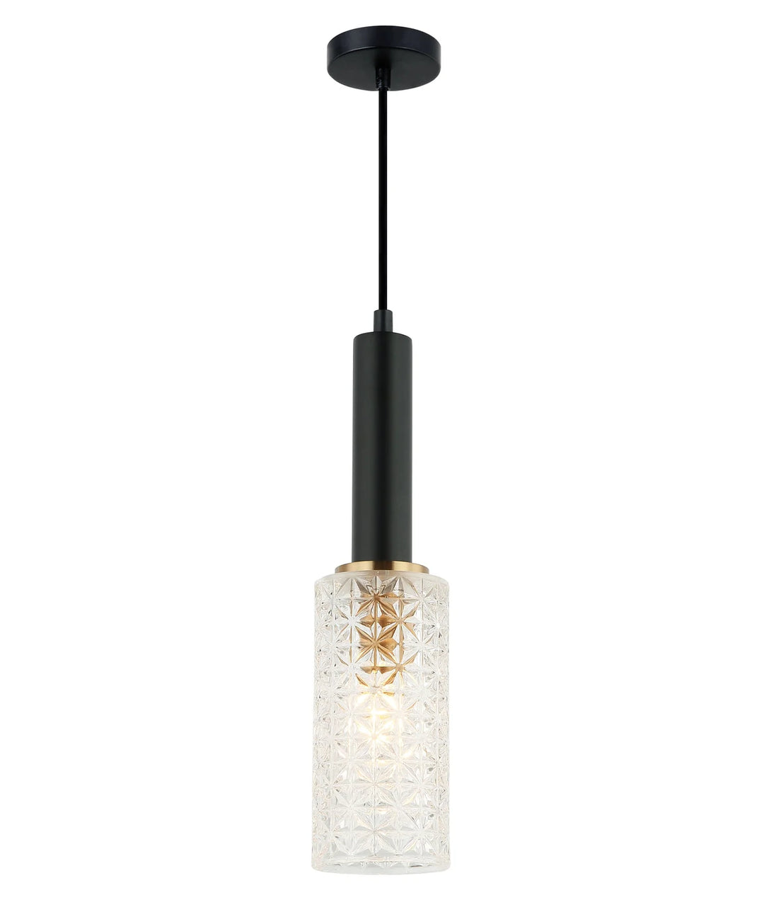 CLEO: Interior Oblong Cut Glass Pendant Light