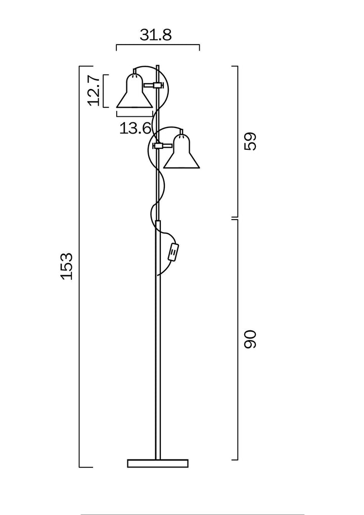 TELBIX CORELLI 2 FLOOR LAMP