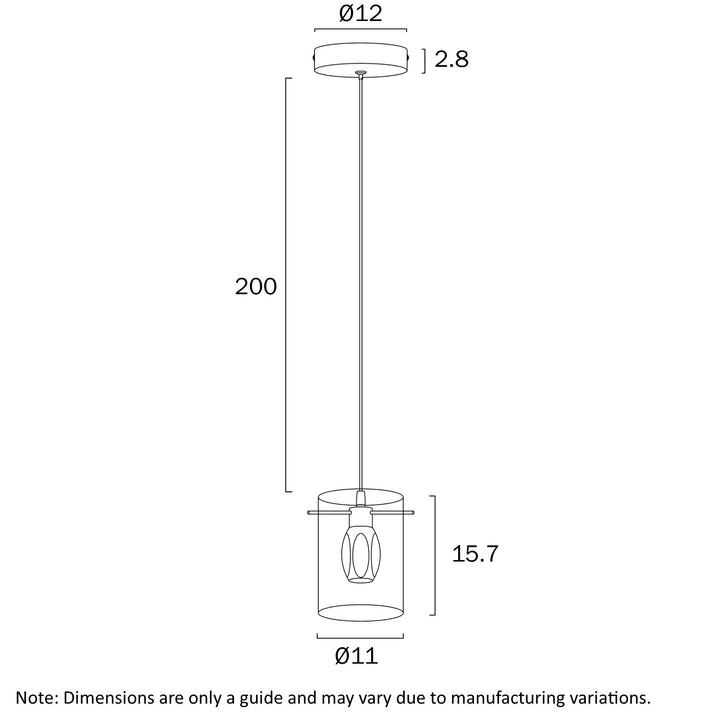 CREVIL 1 LIGHT PENDANT Pendant