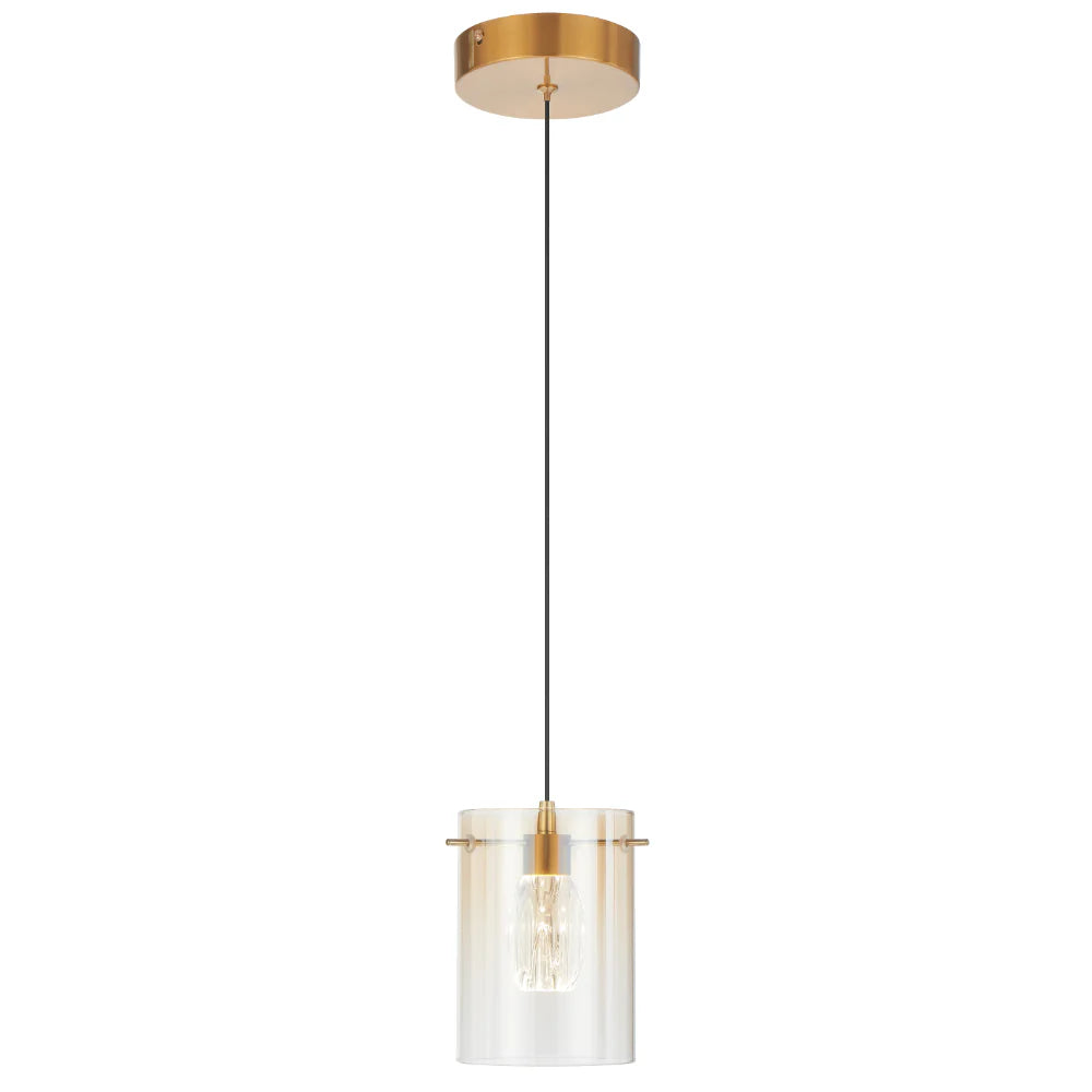 CREVIL 1 LIGHT PENDANT Antique Gold Pendant