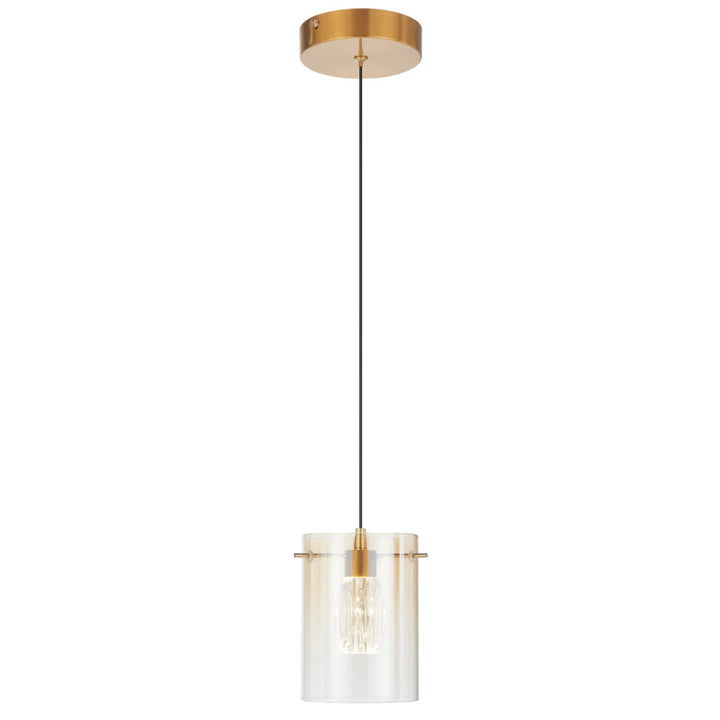 CREVIL 1 LIGHT PENDANT Antique Gold Pendant