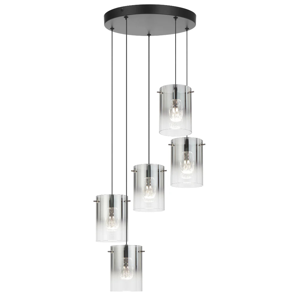 CREVIL 5 LIGHT PENDANT Black Pendant
