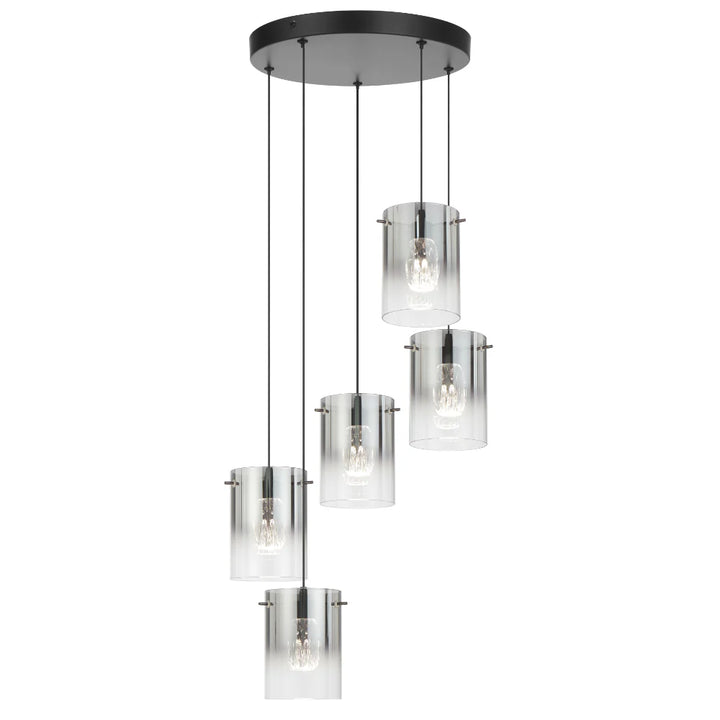 CREVIL 5 LIGHT PENDANT Black Pendant