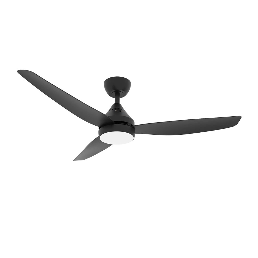 CROYDON 48 SACF11/48/3/L With light Black Ceiling Fan