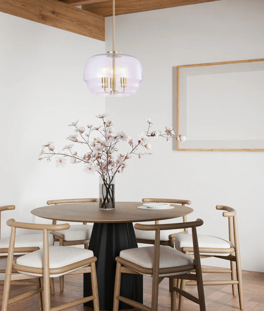 CUAD: Interior Clear Wine Glass Shape Glass Shade Pendant Light Pendant