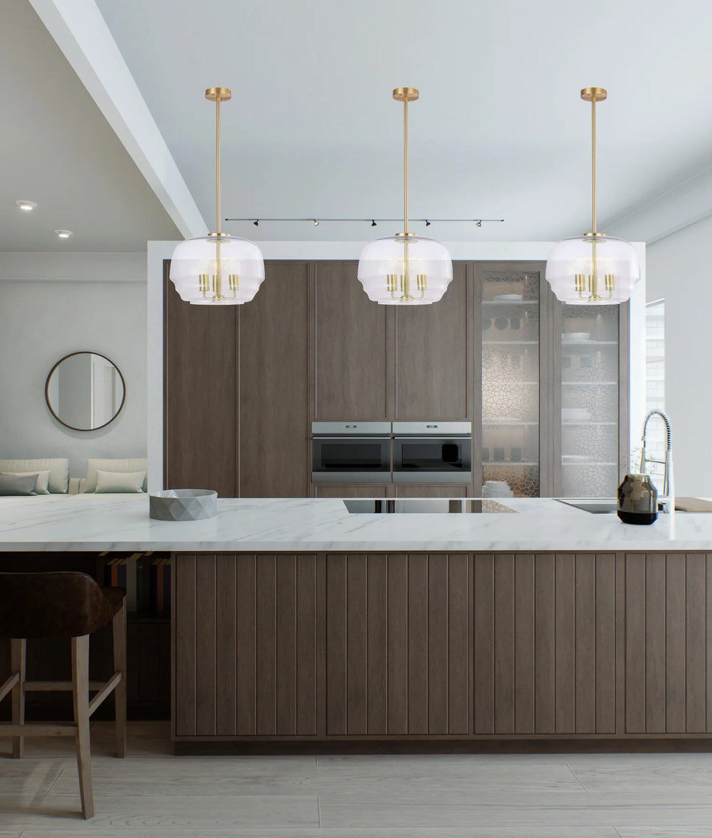 CUAD: Interior Clear Wine Glass Shape Glass Shade Pendant Light Pendant