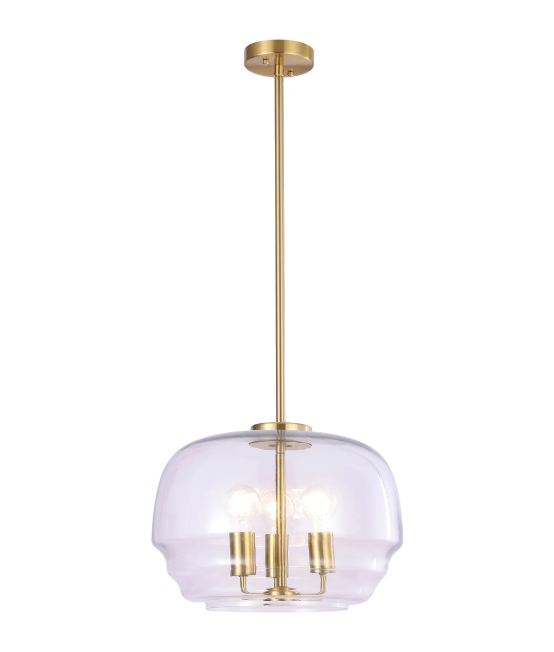 CUAD: Interior Clear Wine Glass Shape Glass Shade Pendant Light Pendant
