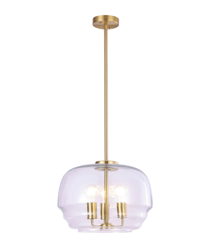 CUAD: Interior Clear Wine Glass Shape Glass Shade Pendant Light Pendant