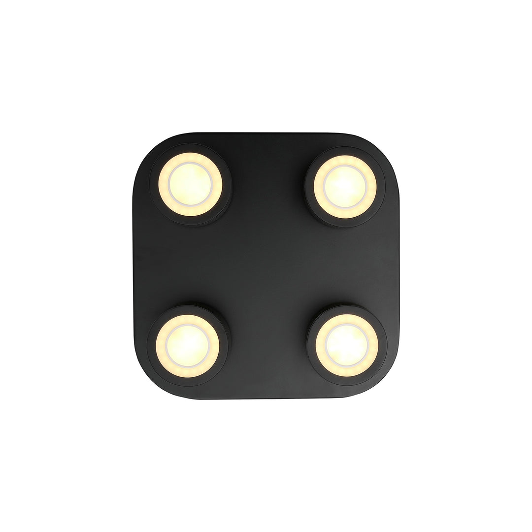 Clyde 4-Spot Ceiling light Black