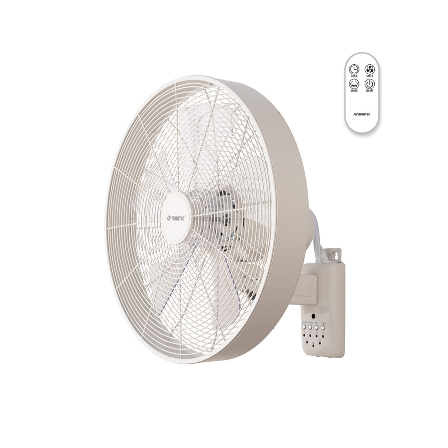 Como AC 16″ Wall Fan With Remote Control White WALL FANS