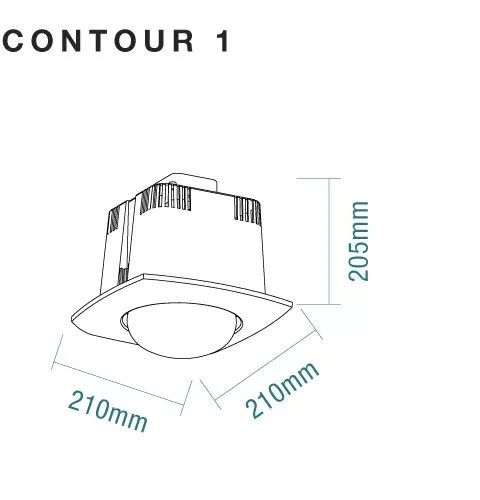 Martec Contour 1 Single Heat Lamp Bathroom heater