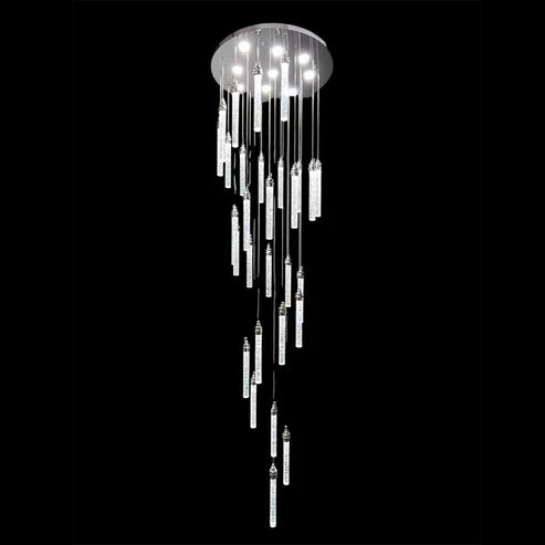 Crystal Chandelier Tri-Colour LED (Chrome)