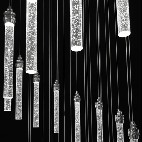 Crystal Chandelier Tri-Colour LED (Chrome)