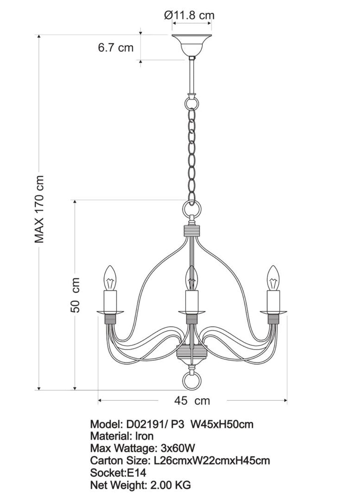 CANDICE D02191 P3 Pendant