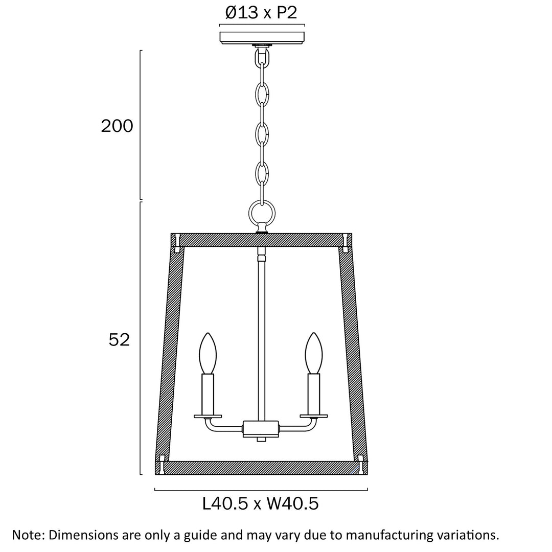 DALTON 4 LIGHT PENDANT