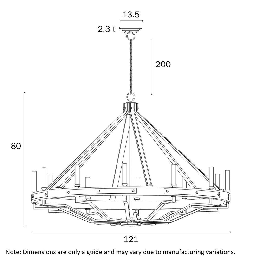 Telbix DARIEN 12 LIGHT PENDANT