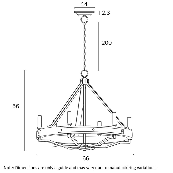 Telbix DARIEN 6 LIGHT PENDANT