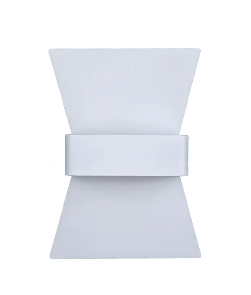 DAVOS: City Series LED Interior Matte White Bow Wall Light