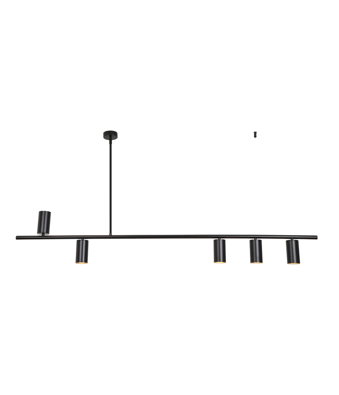 DELCO 5 LIGHT PENDANT Black Pendant