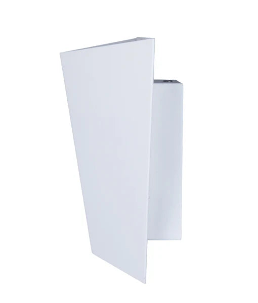 DELHI: City Series LED Interior Sand White Angled Up/Down Wall Light