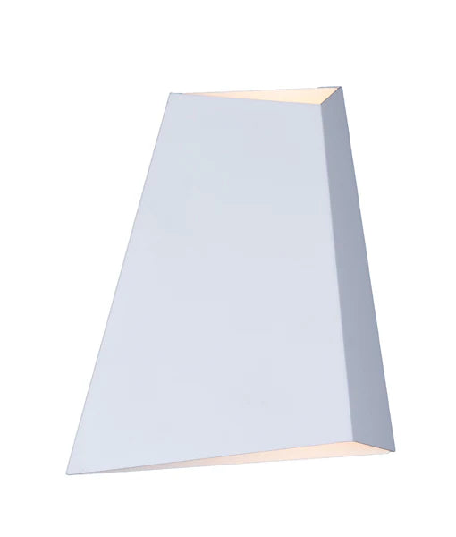 DELHI: City Series LED Interior Sand White Angled Up/Down Wall Light